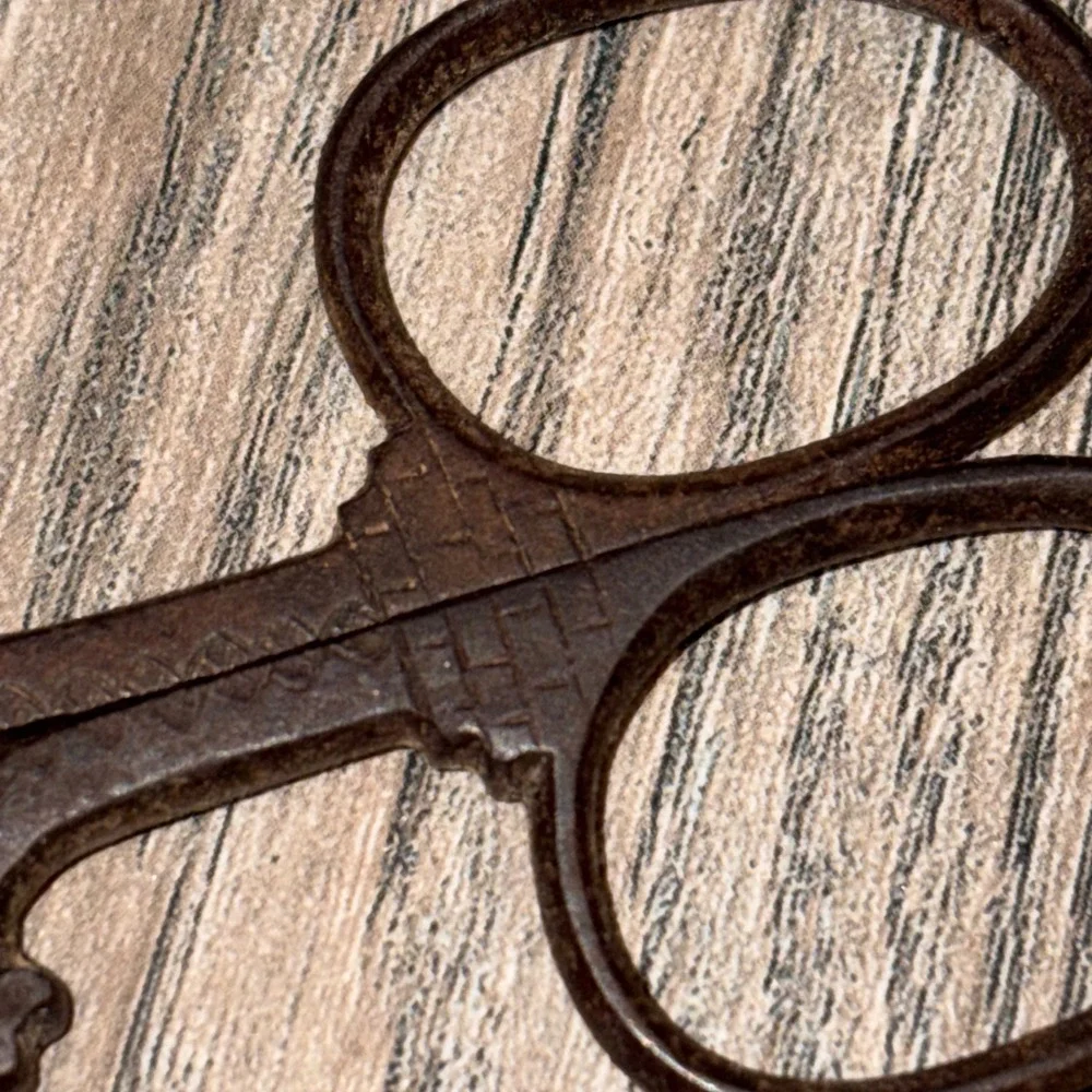 Vintage Antique Barber Tool Lot Germany Straight Razors Scissors Skeleton Key